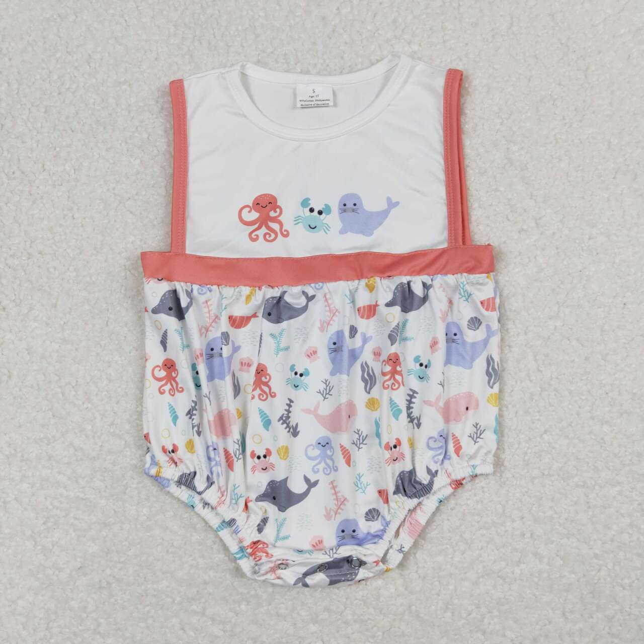 ocean animal friends bubble baby boy clothes