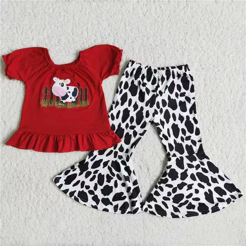 cow print bells set