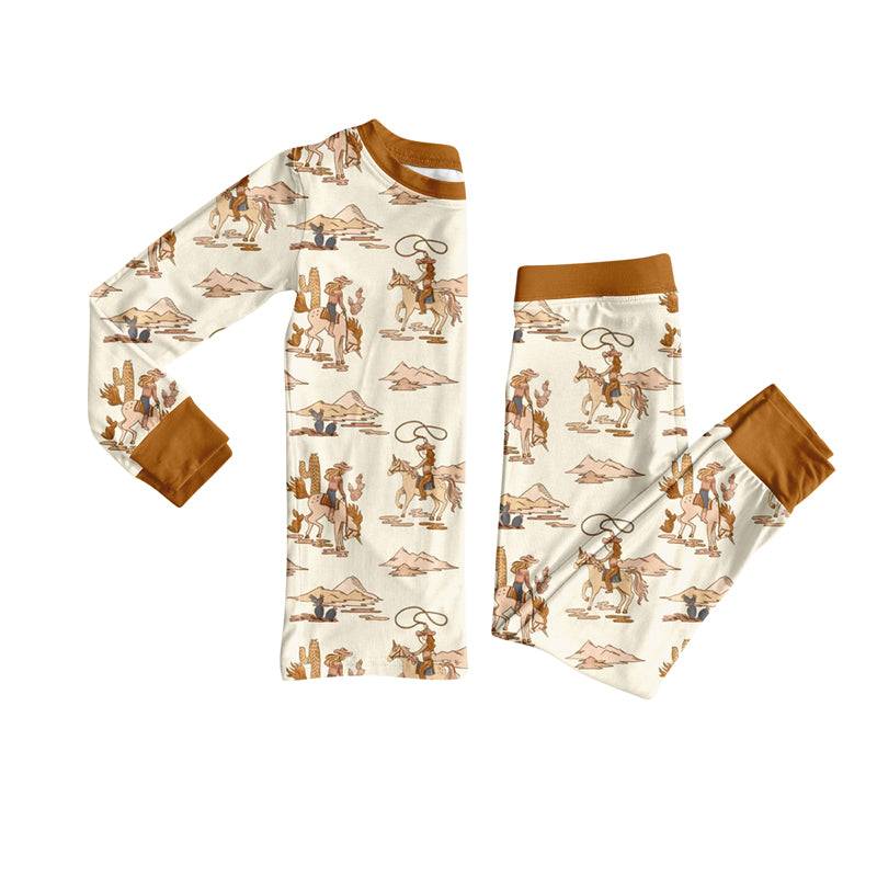 pre order rodeo boy long sleeve pajama set
