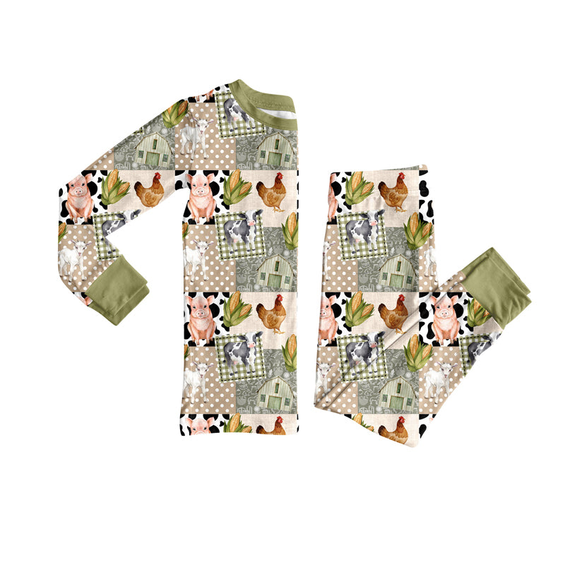 pre order farm patchwork pajama boy