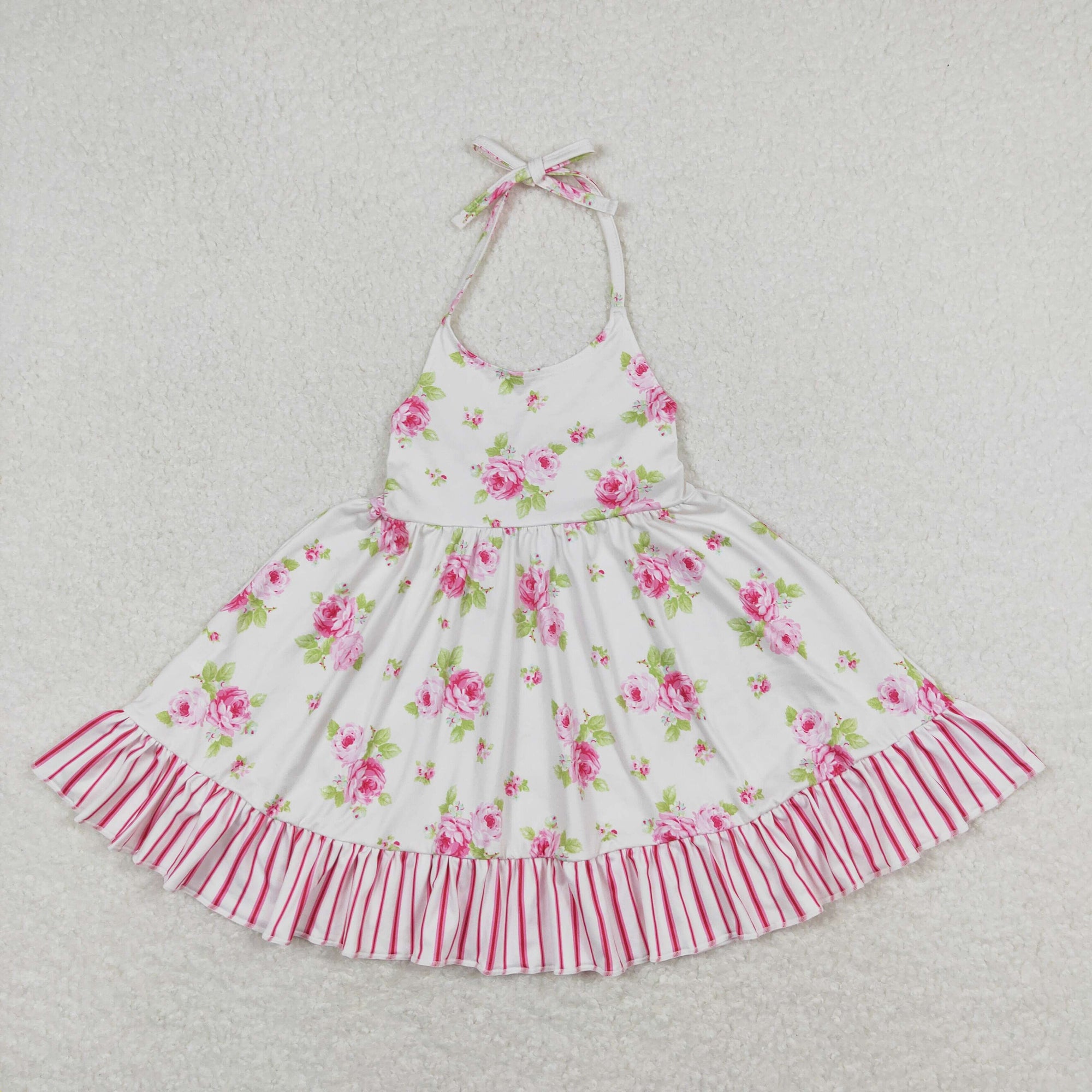wholesale kids clothing girls daisy flower halt twirl dress