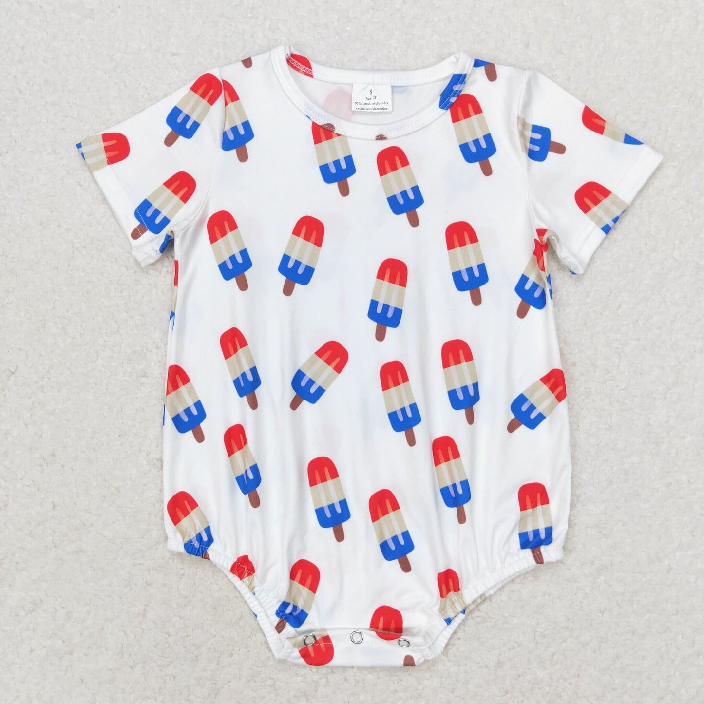 baby patriotic popsicle bubble