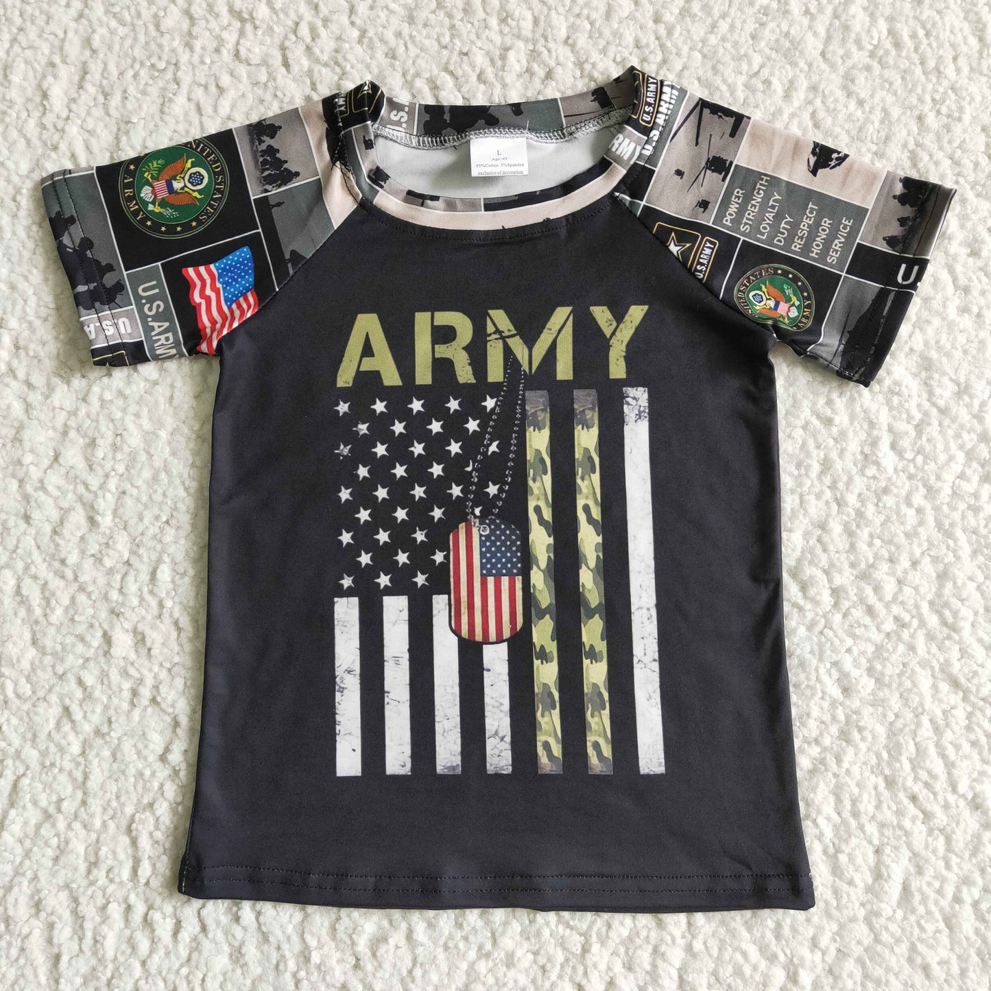 cheap army raglan tee