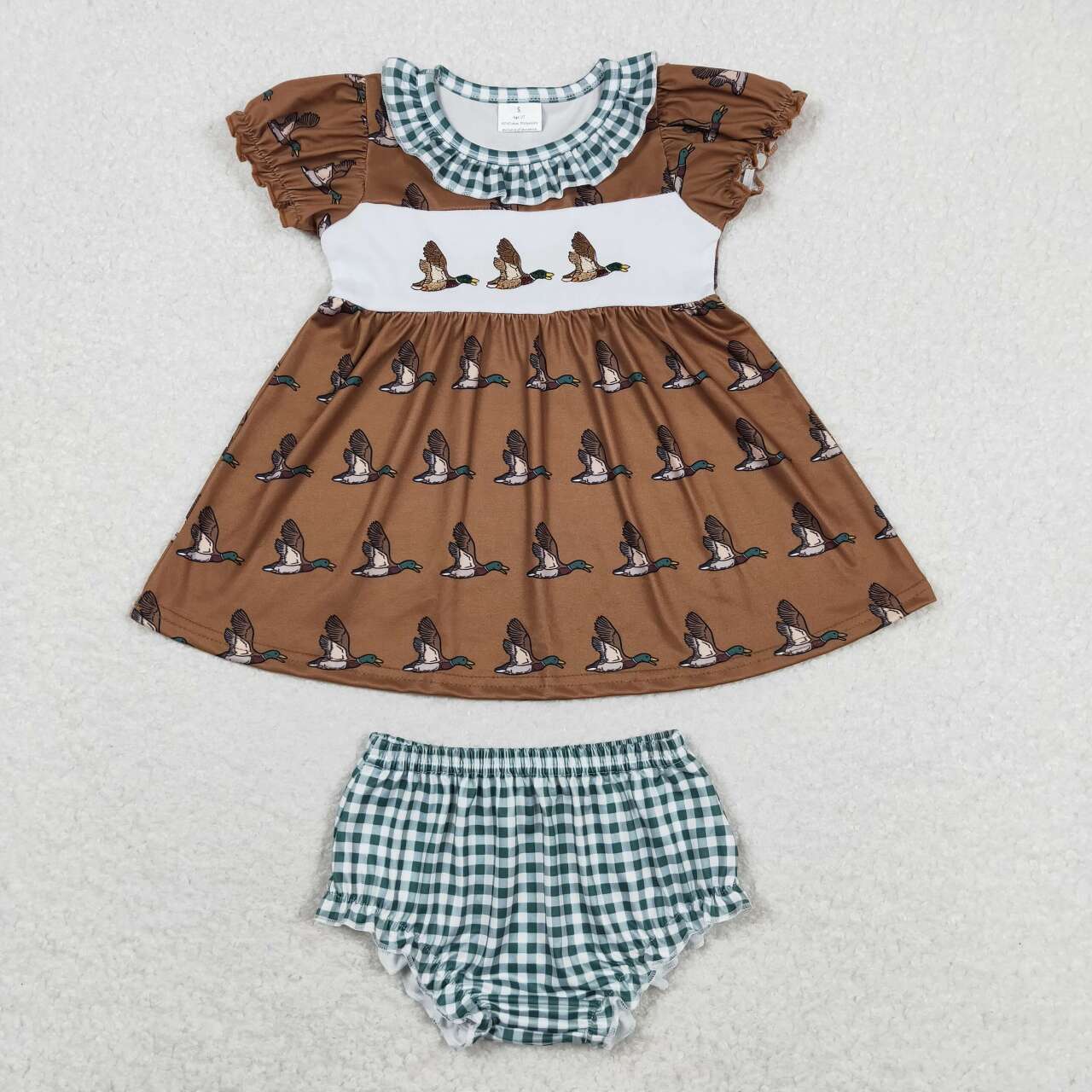 duck embroidery bummie set