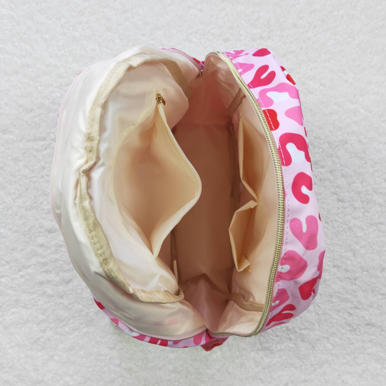 pink leopard backpack