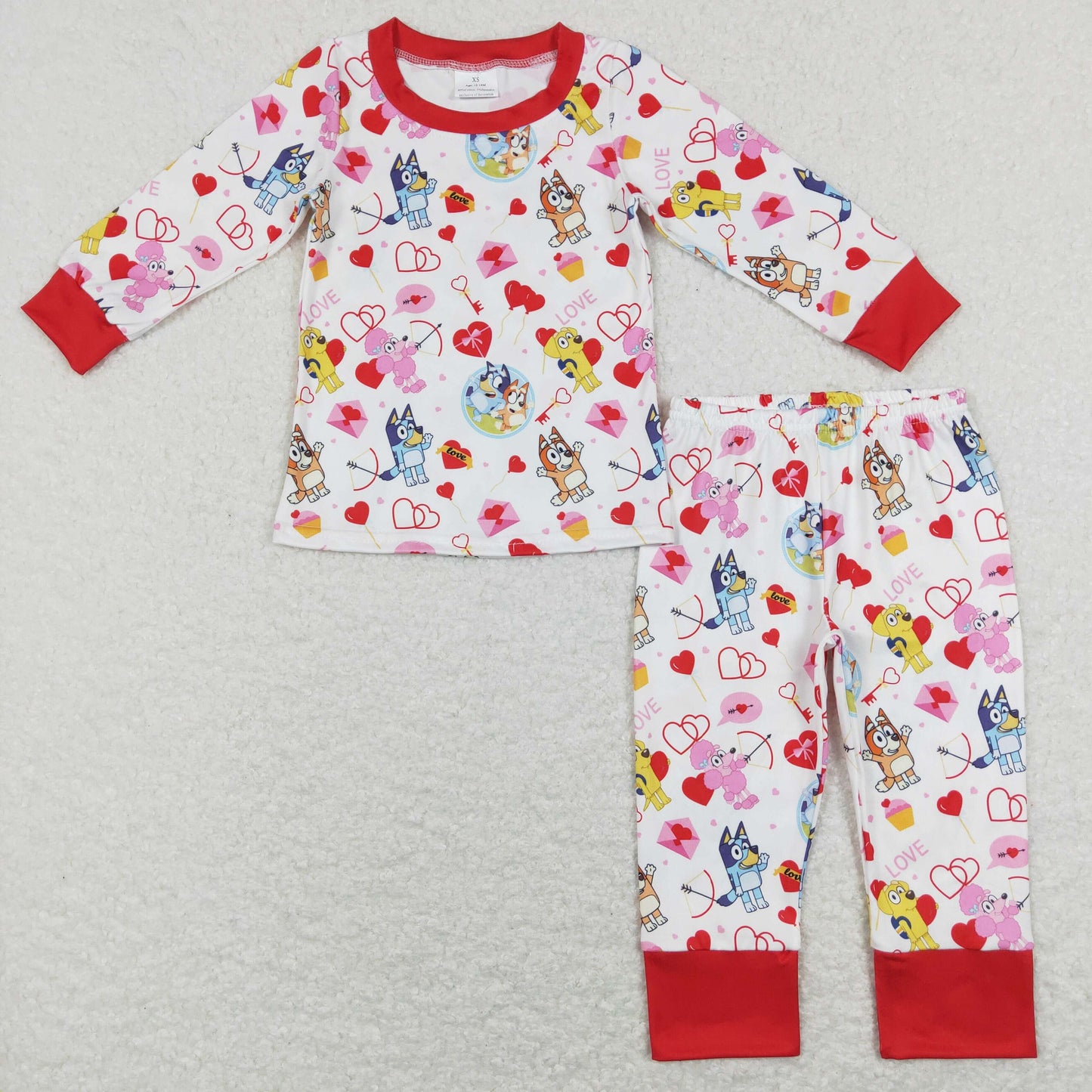 valentine dog pajama kids pajama