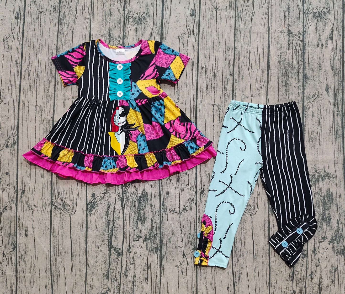 pre order nightmare sally girl pants set