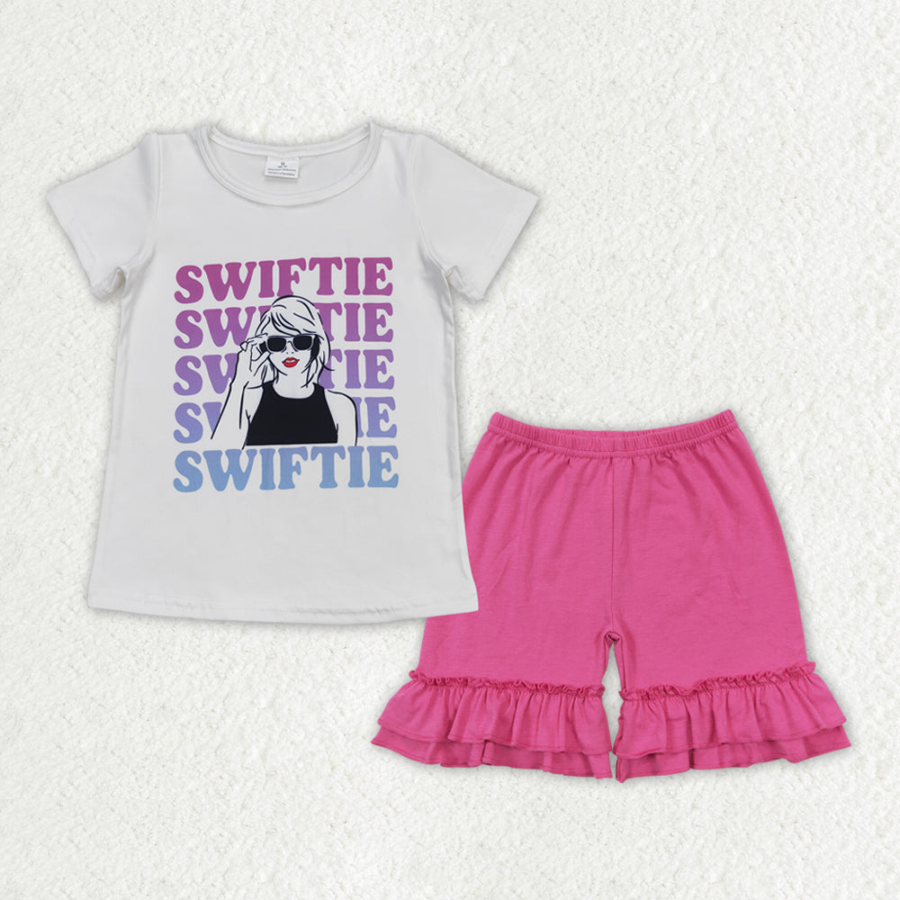 swiftie shorts set girls clothes