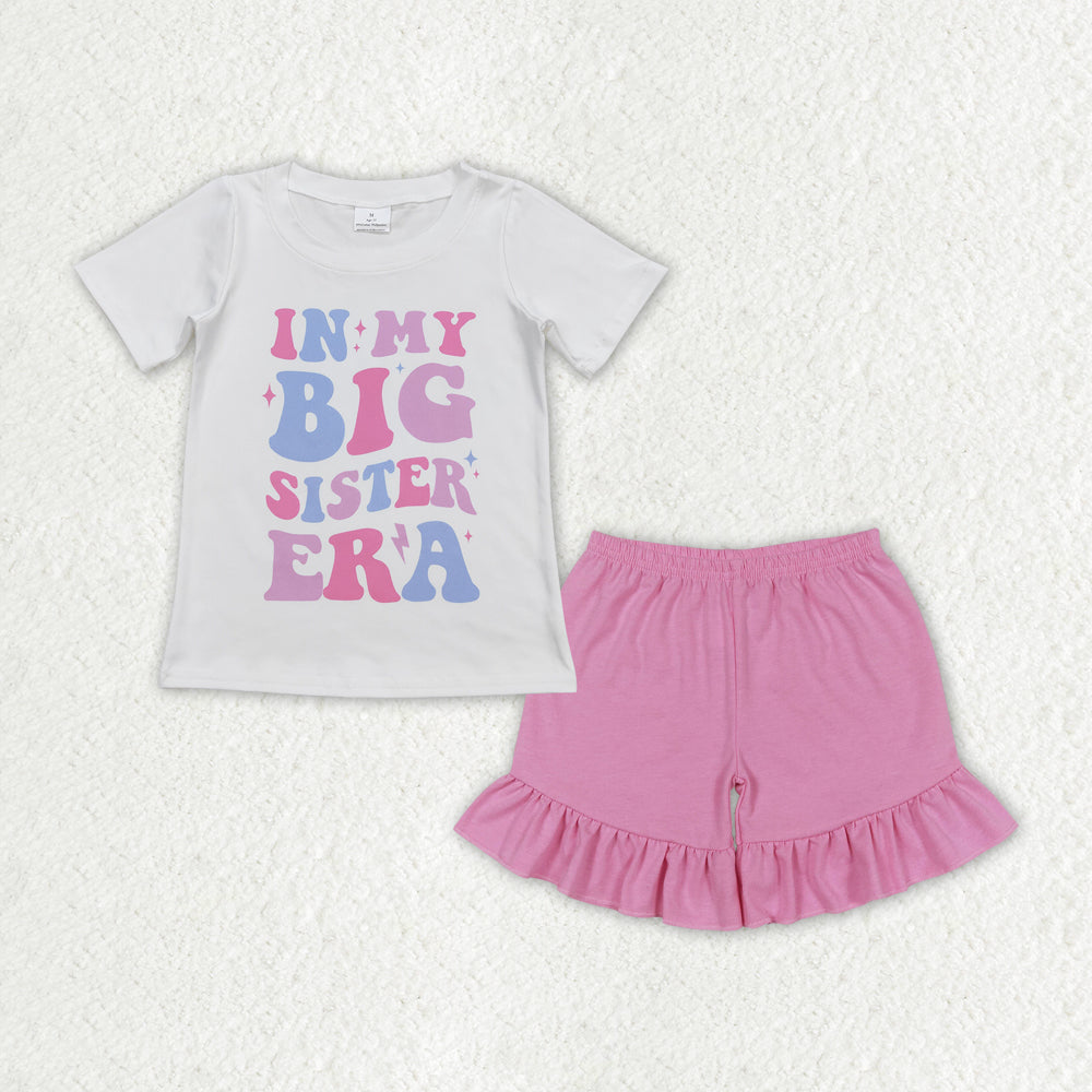 in my big sister era shorts set girls clothes