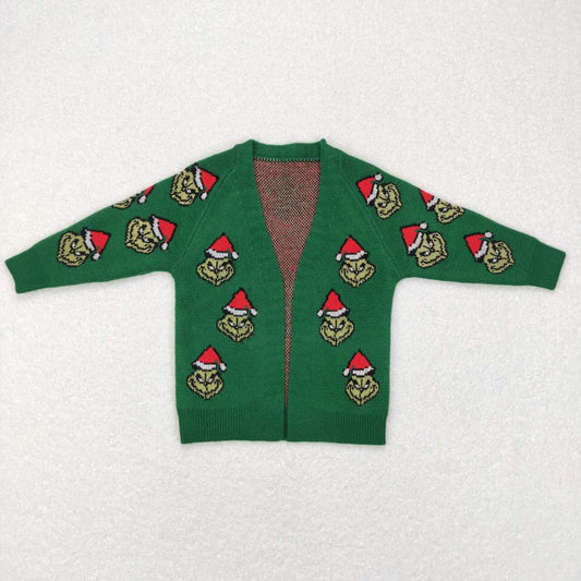 toddler girl grinchey christmas cardigan sweater