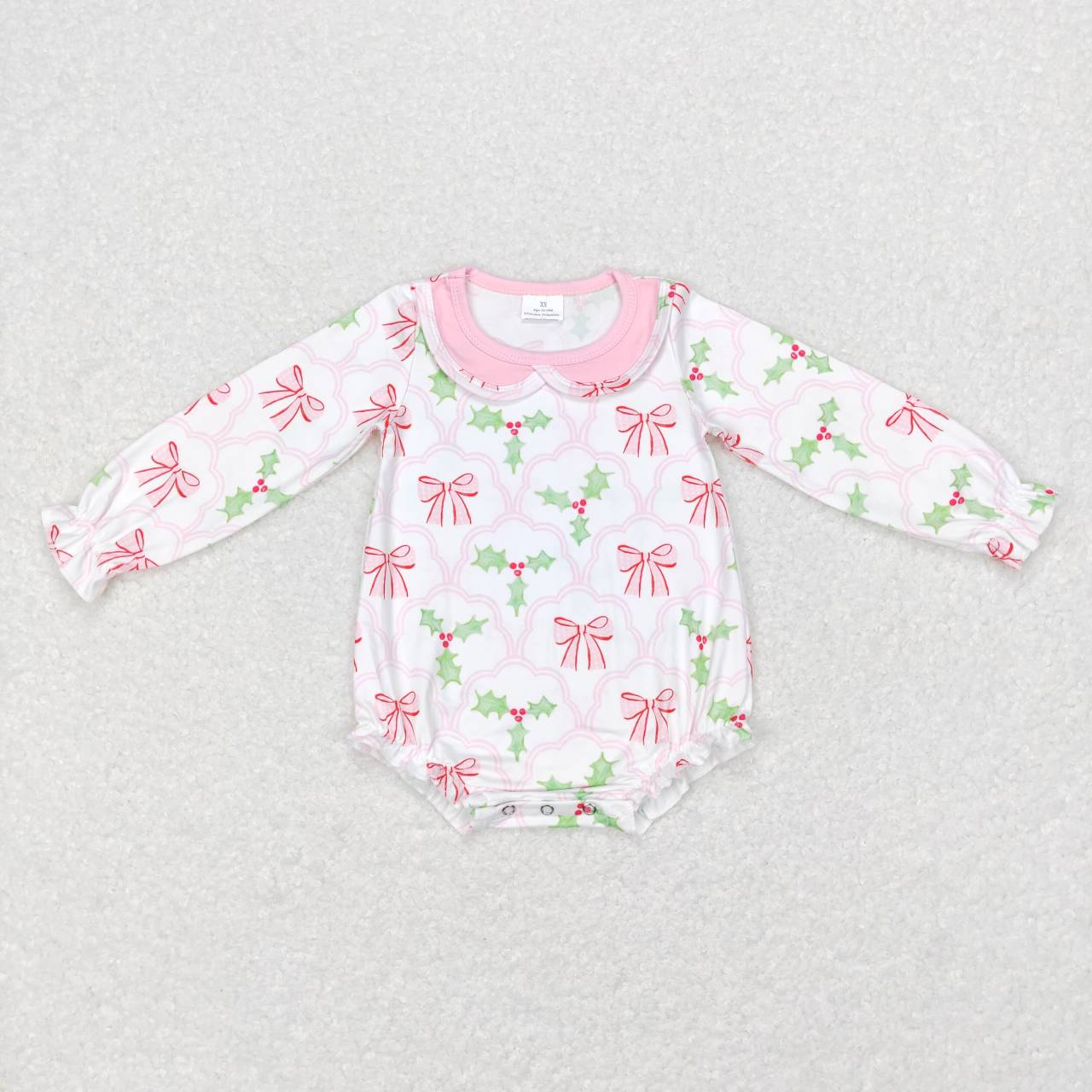peter pan collar bow bodysuit