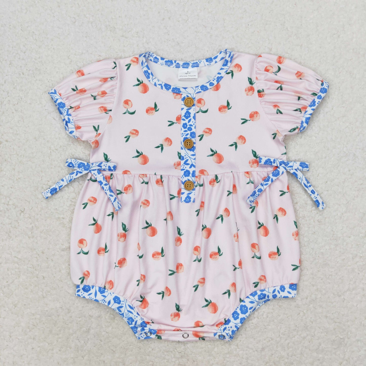 baby girl pink peach bubble