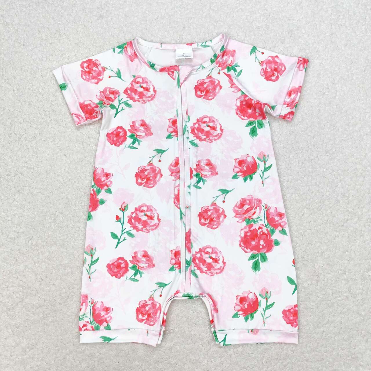 rose flower zip sleeper
