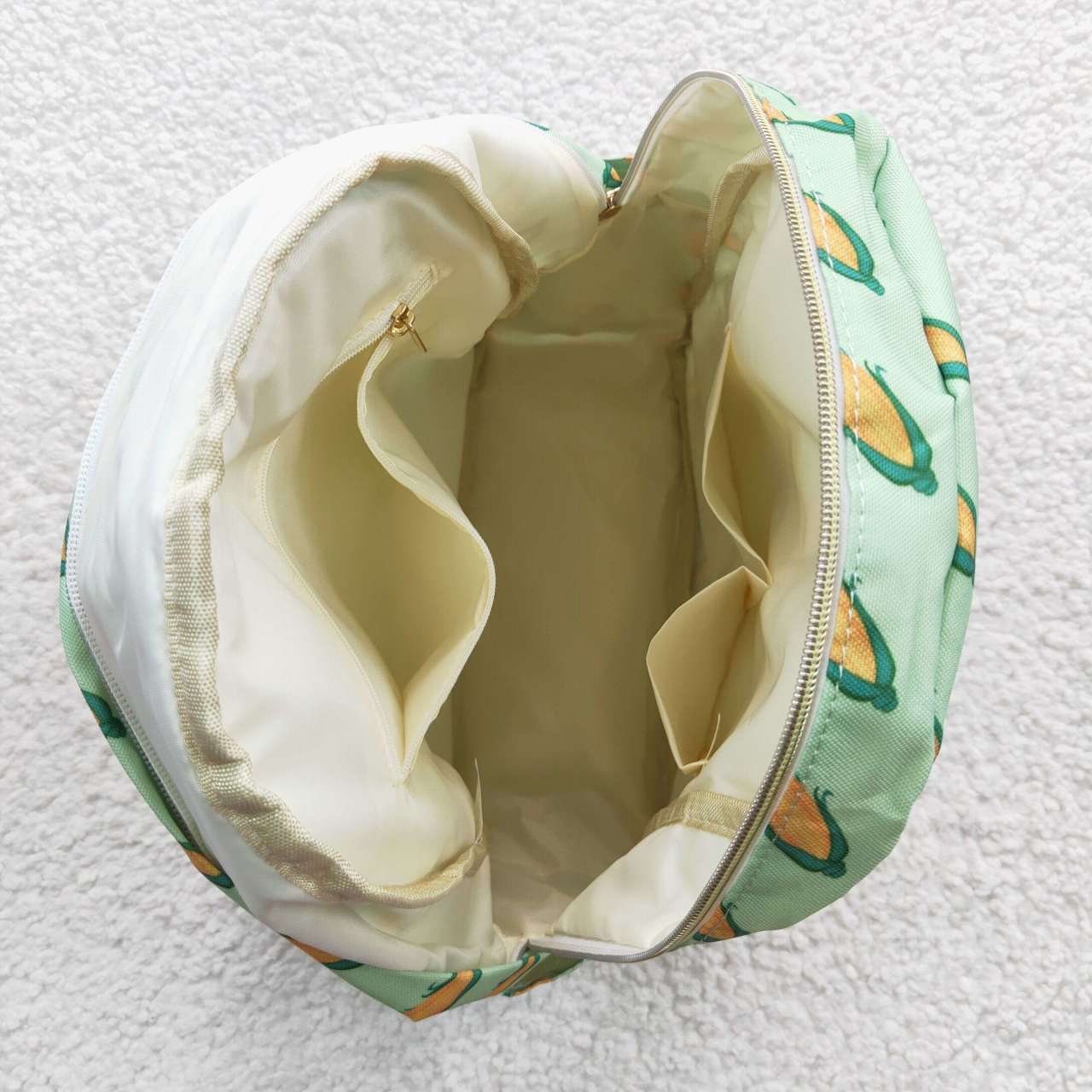 Corn print kids backpack school bag