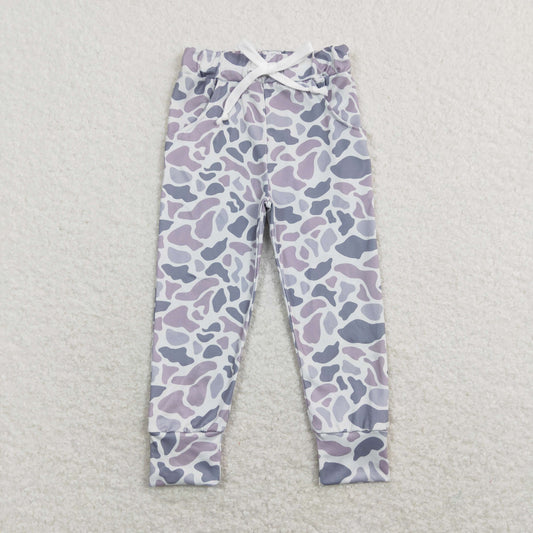 kids boy gray camo pants with pocket