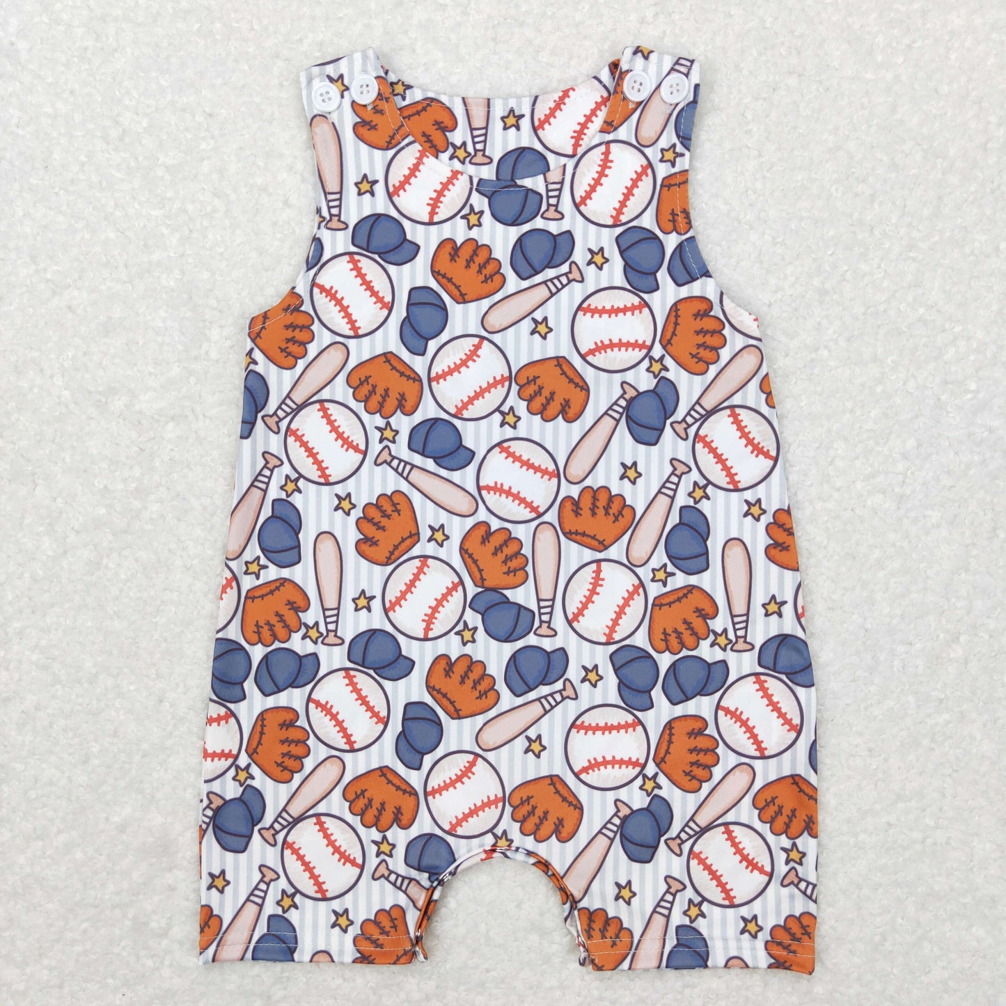 kids clothing baby boy softball tank romper