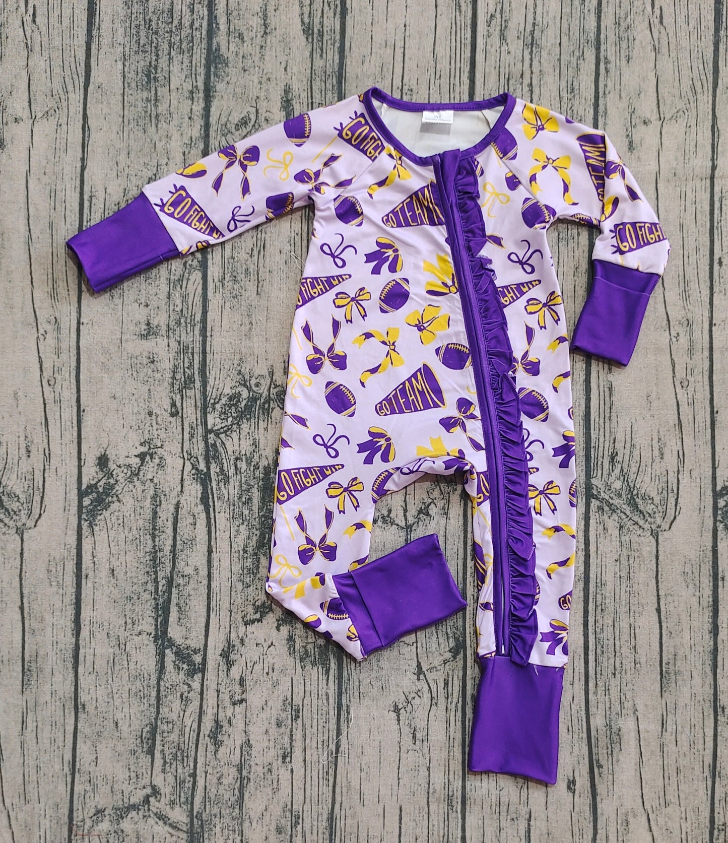 Pre order go team baby zip sleeper