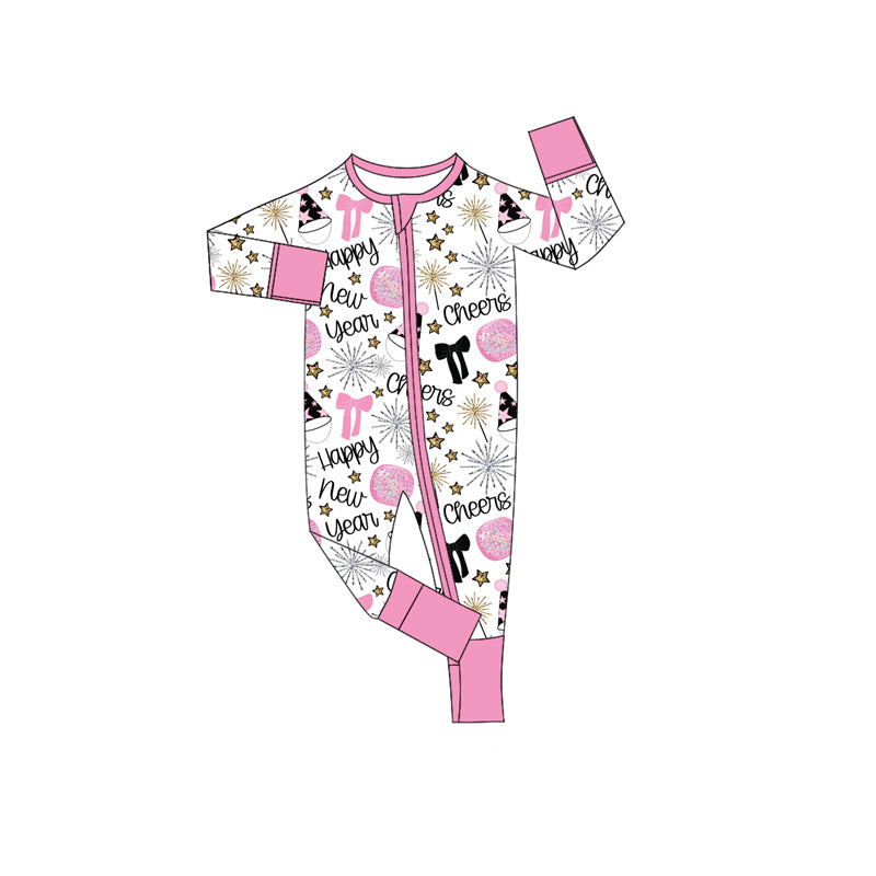 Pre order happy new year baby zipper sleeper