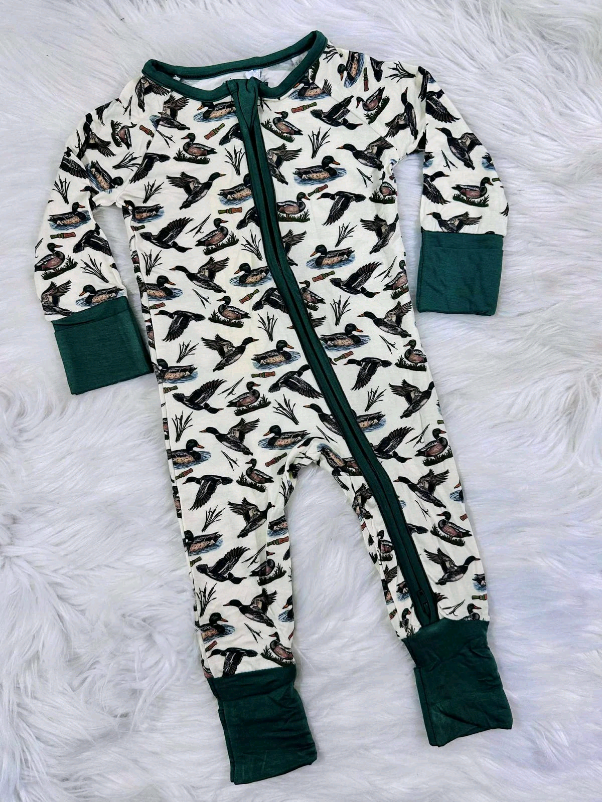 Pre order duck mallard baby boy sleeper
