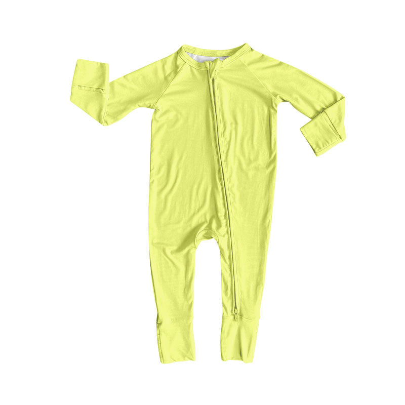 Pre order long sleeve solid cotton zip sleeper