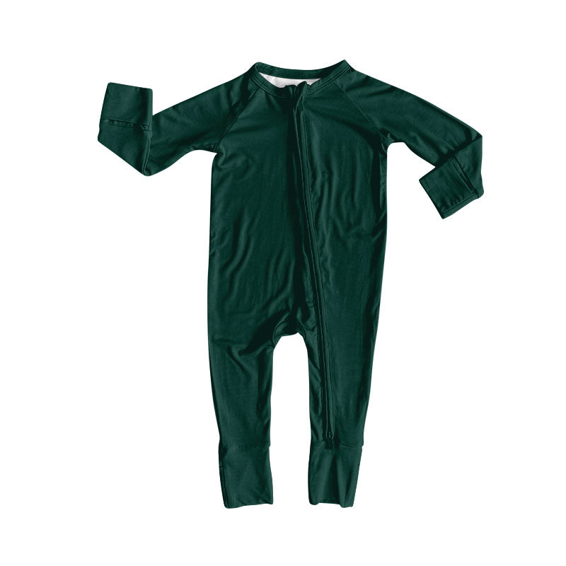 Pre order long sleeve solid cotton zip sleeper