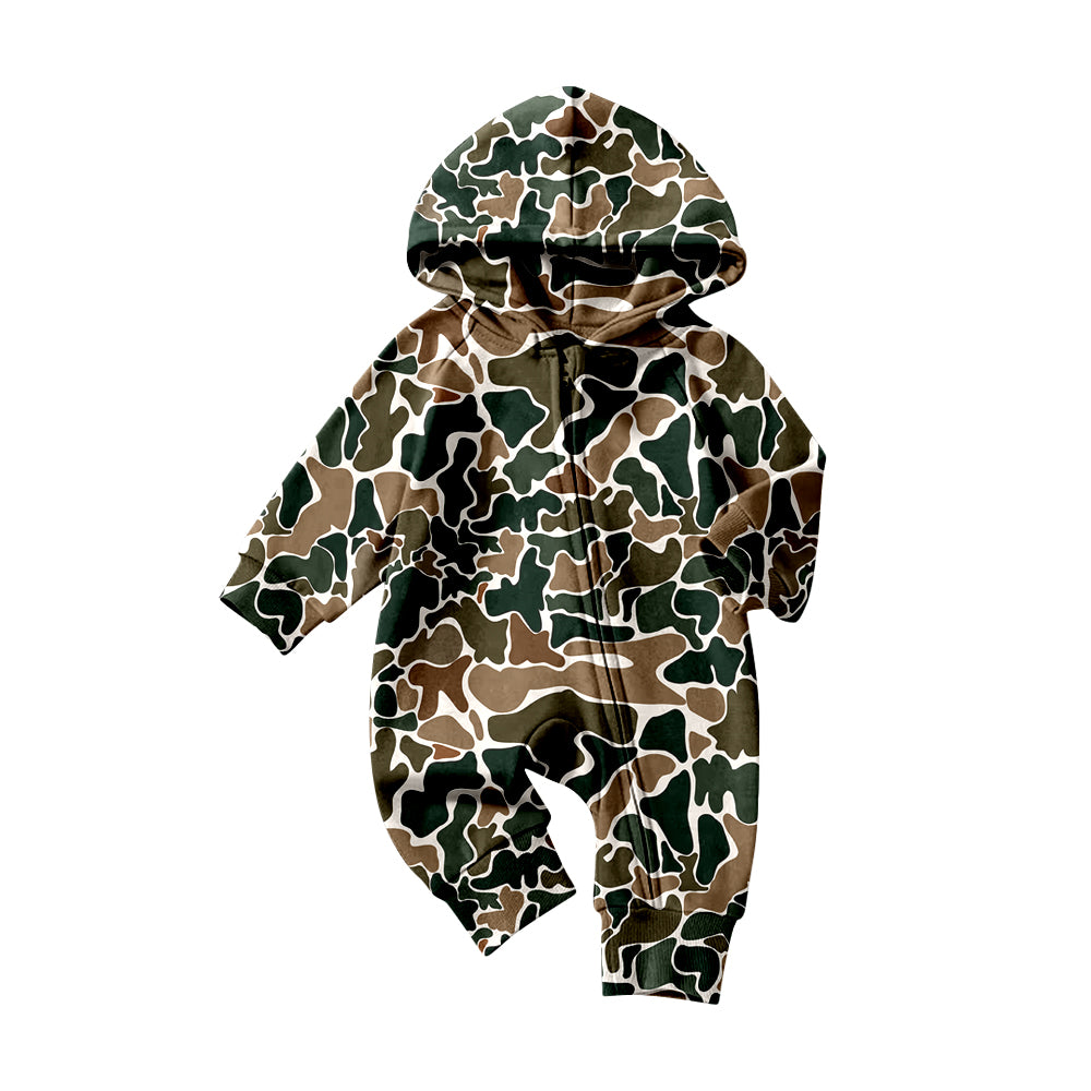 Pre order zipper camo hooded sleeper