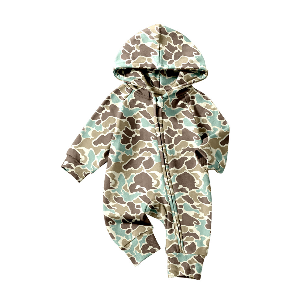 Pre order zipper camo hooded sleeper