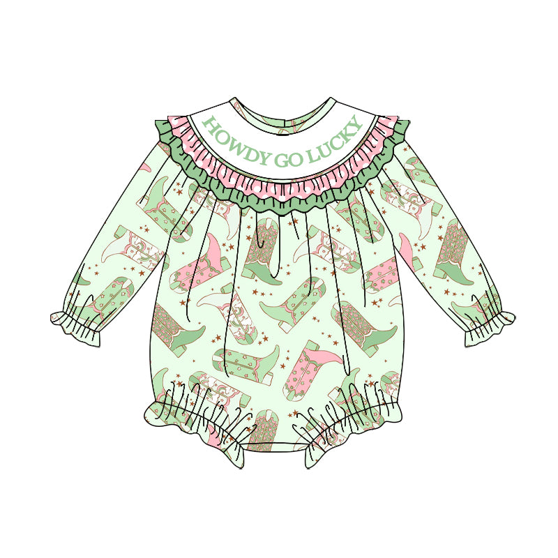 Pre order howdy go lucky cowgirl boots bubble