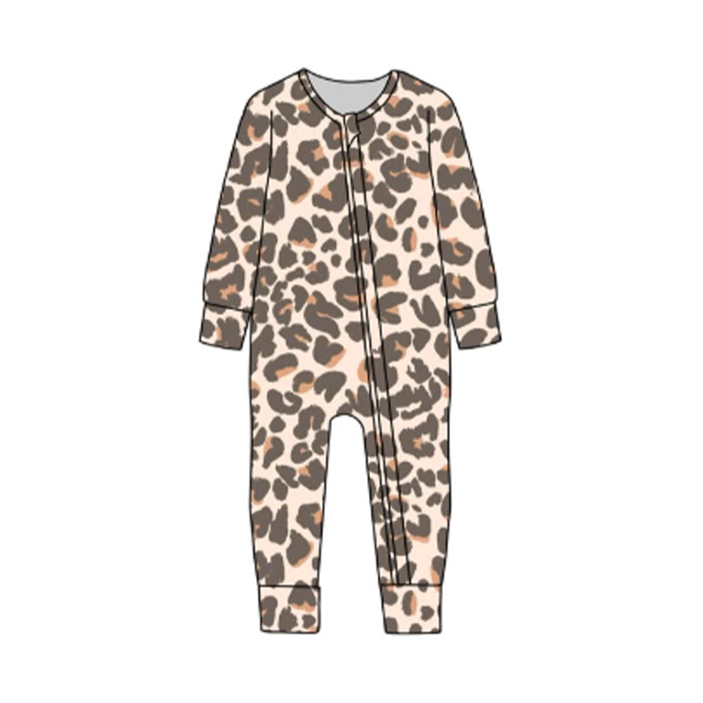 Pre order long sleeve leopard sleeper