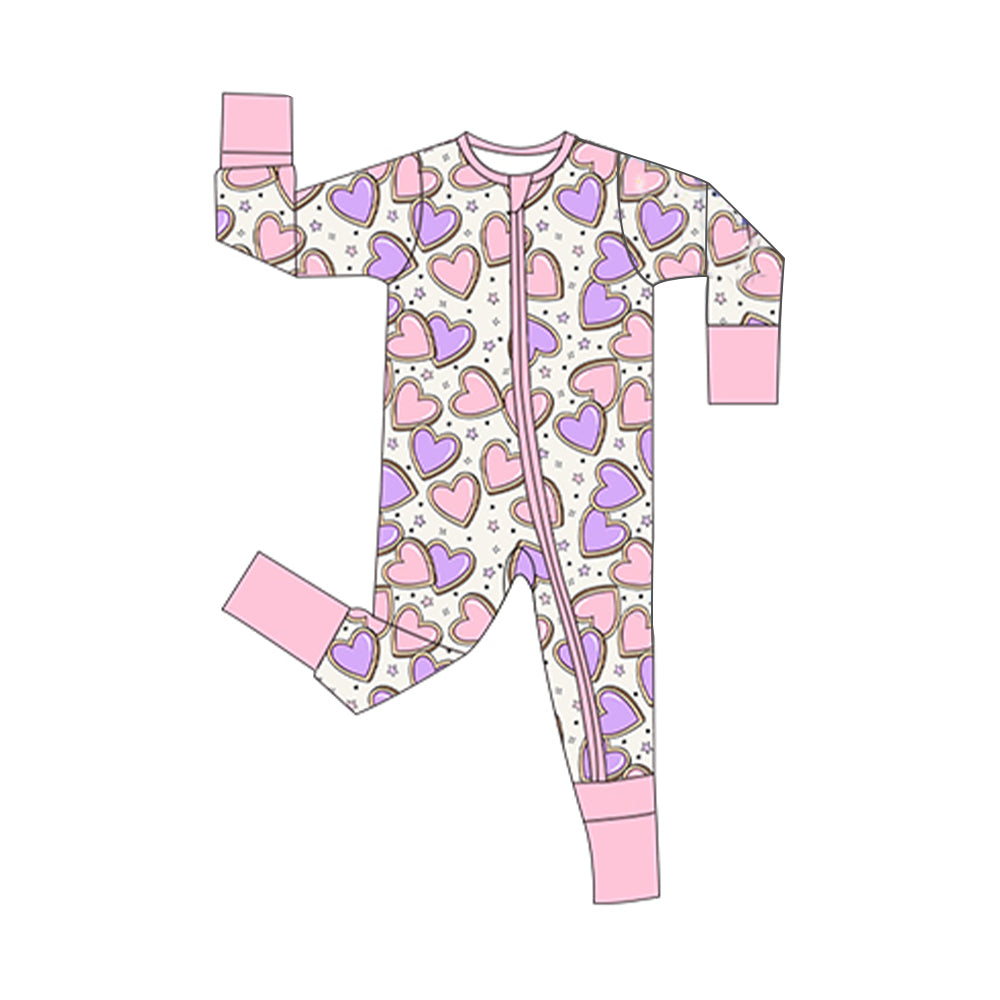 Pre order valentine's day zip sleeper baby clothes