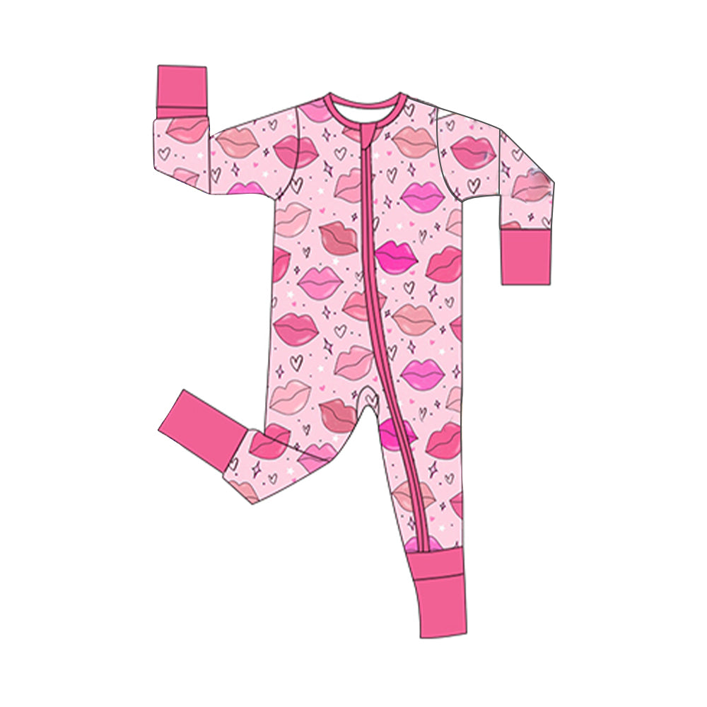 Pre order valentine's day zip sleeper baby clothes