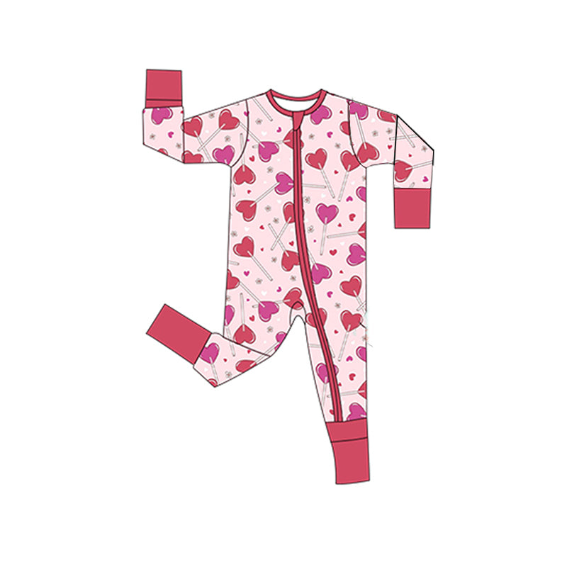 Pre order valentine's day zip sleeper baby clothes