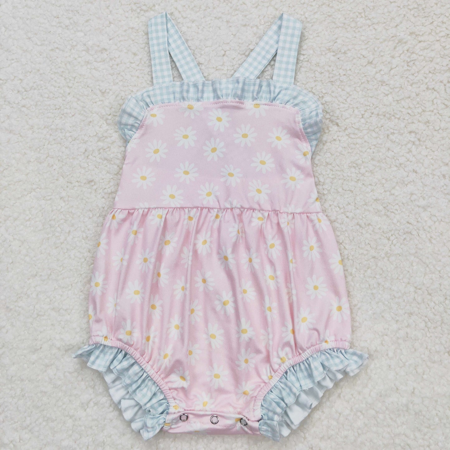 little sunflower ruffle cross back bubble