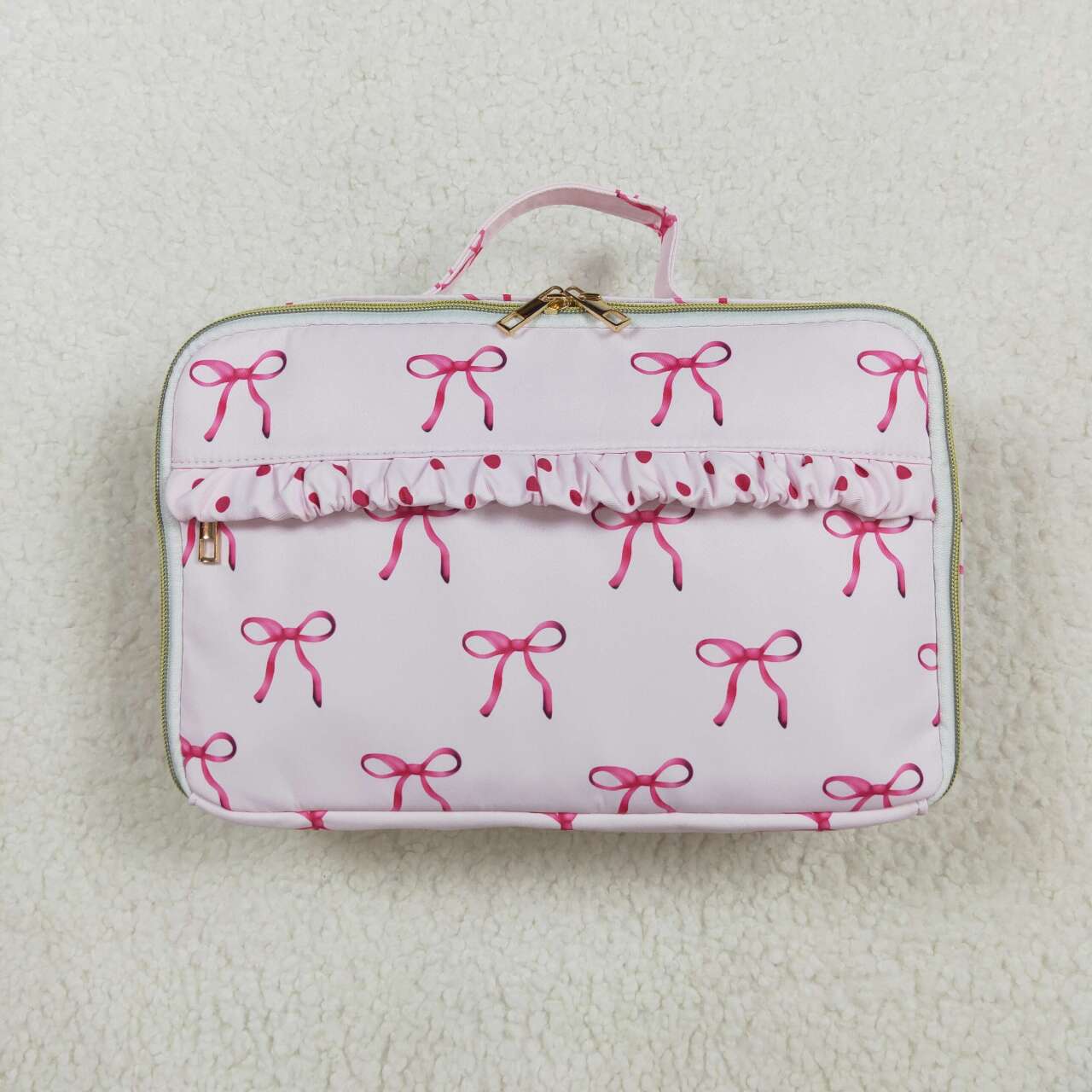 pink bows lunch box for baby girl