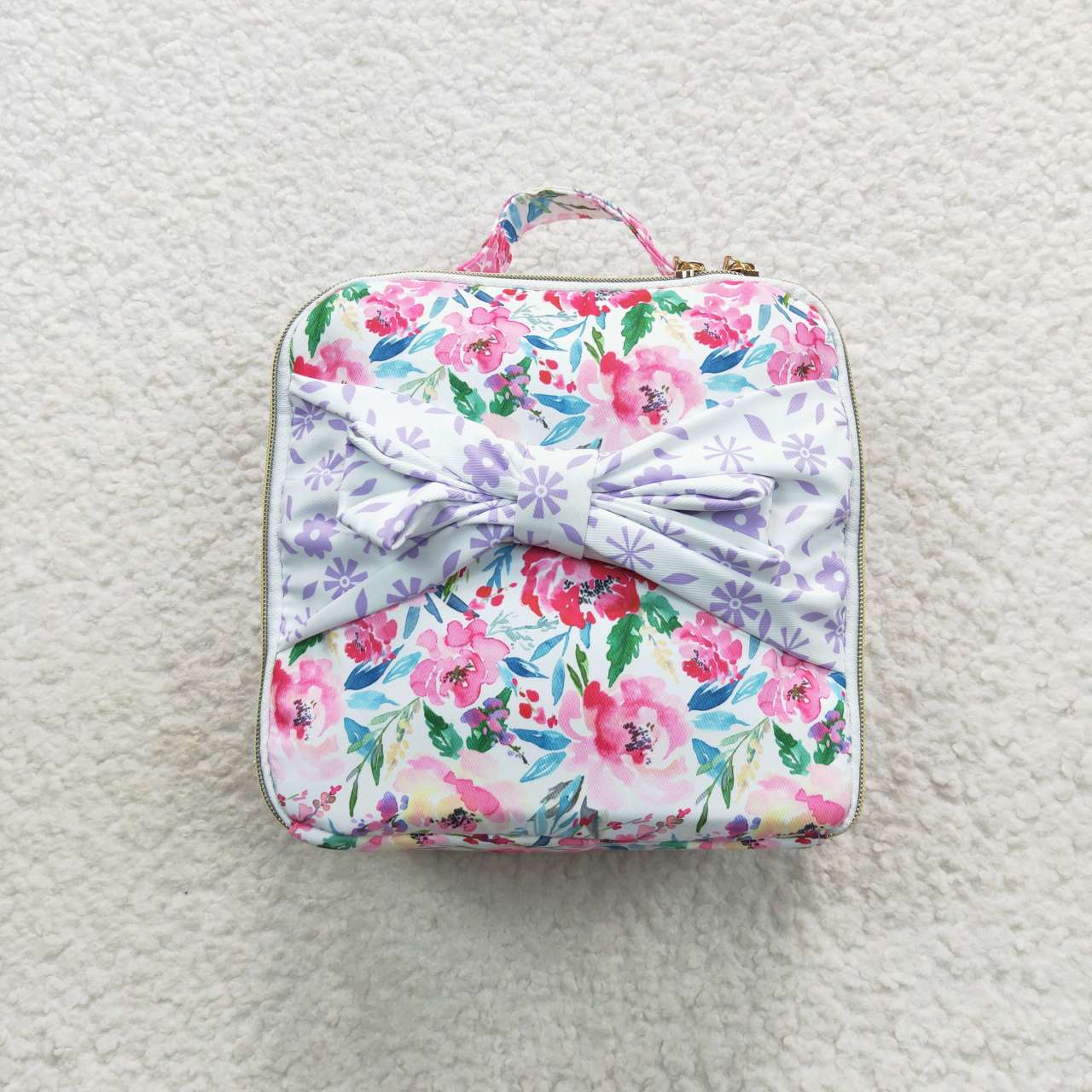 girls floral lunch box