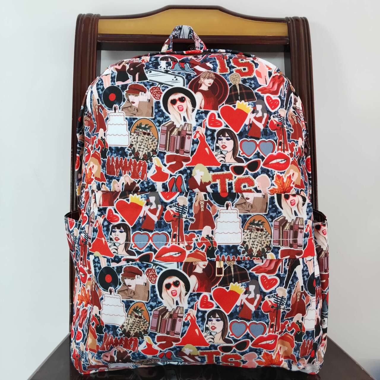 taylor swift print kids backpack