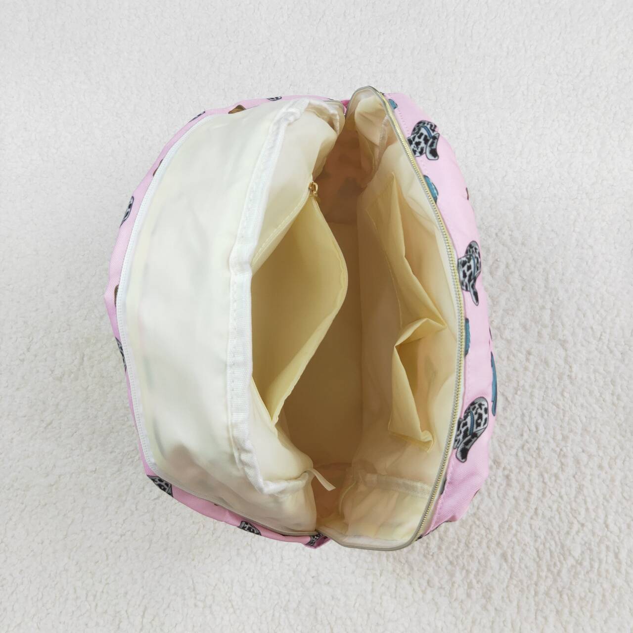 cowgirl cowboy hat print children backpack