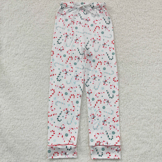 Candy cane adult ladies christmas pants