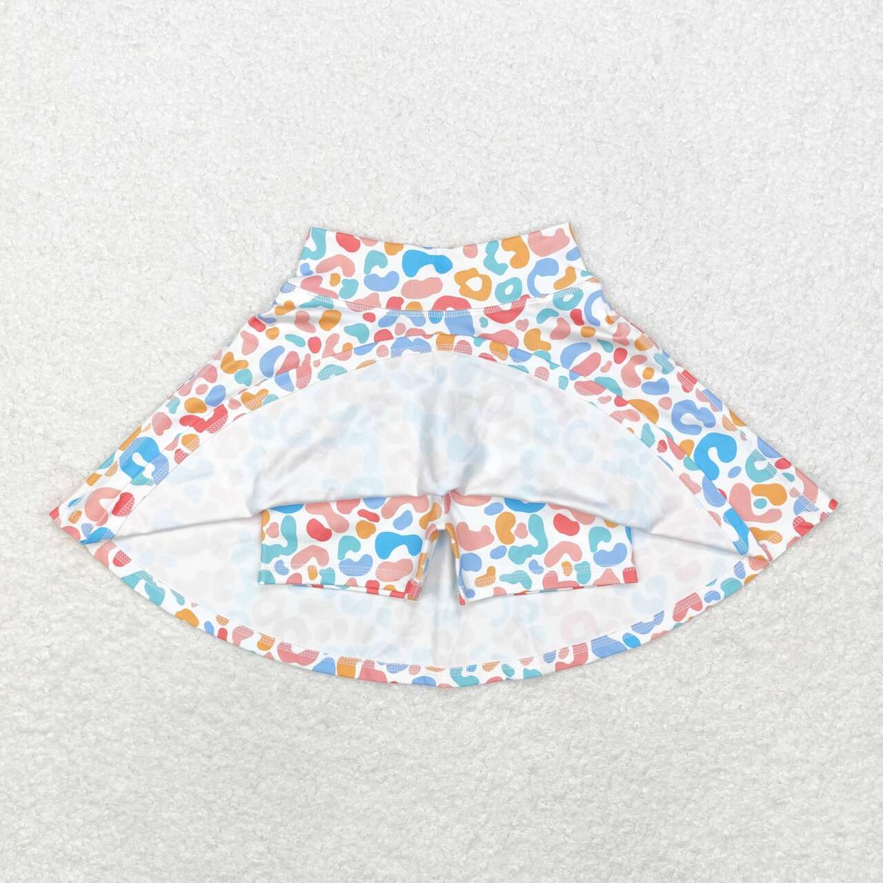 rainbow leopard athletic skort active wear