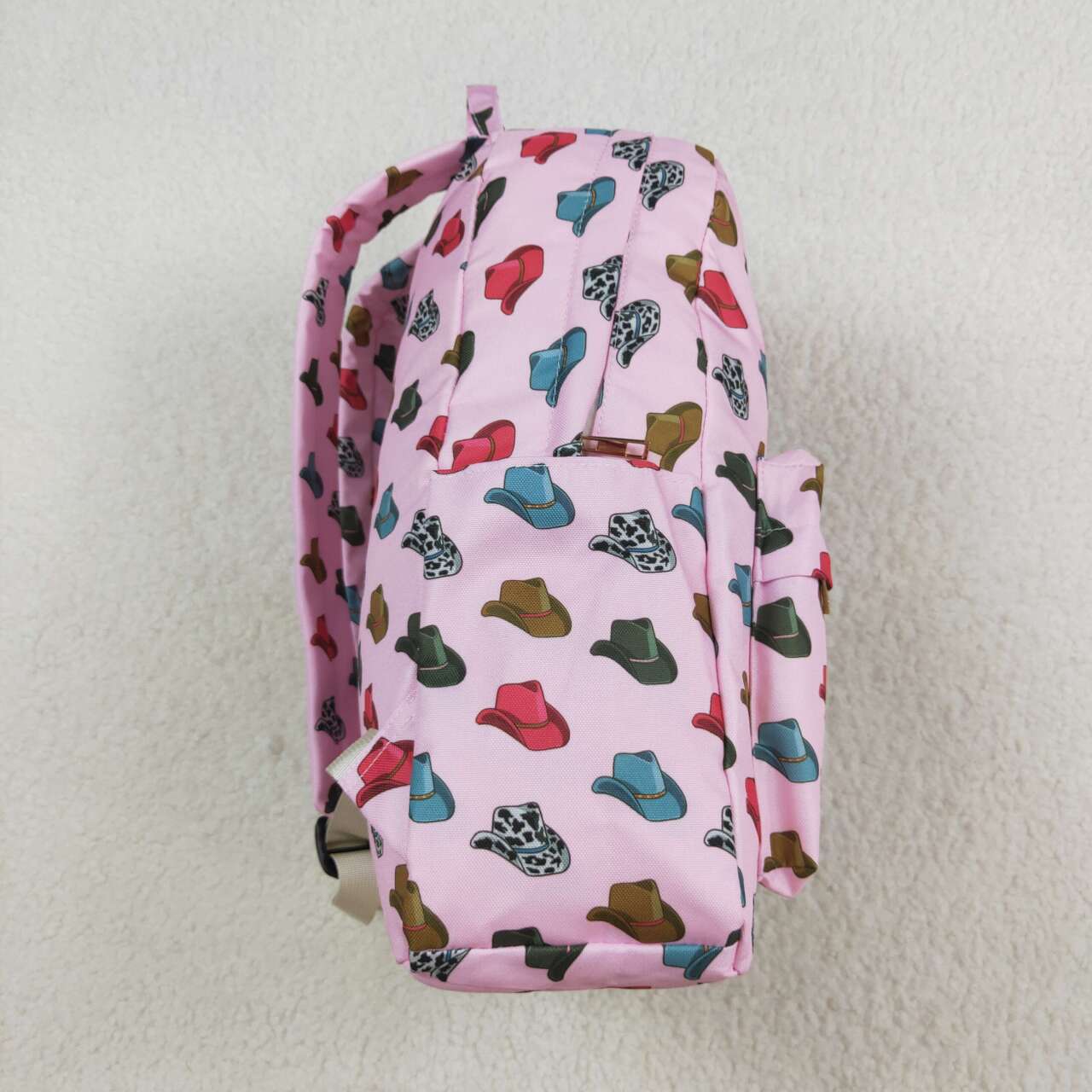 cowgirl cowboy hat print children backpack