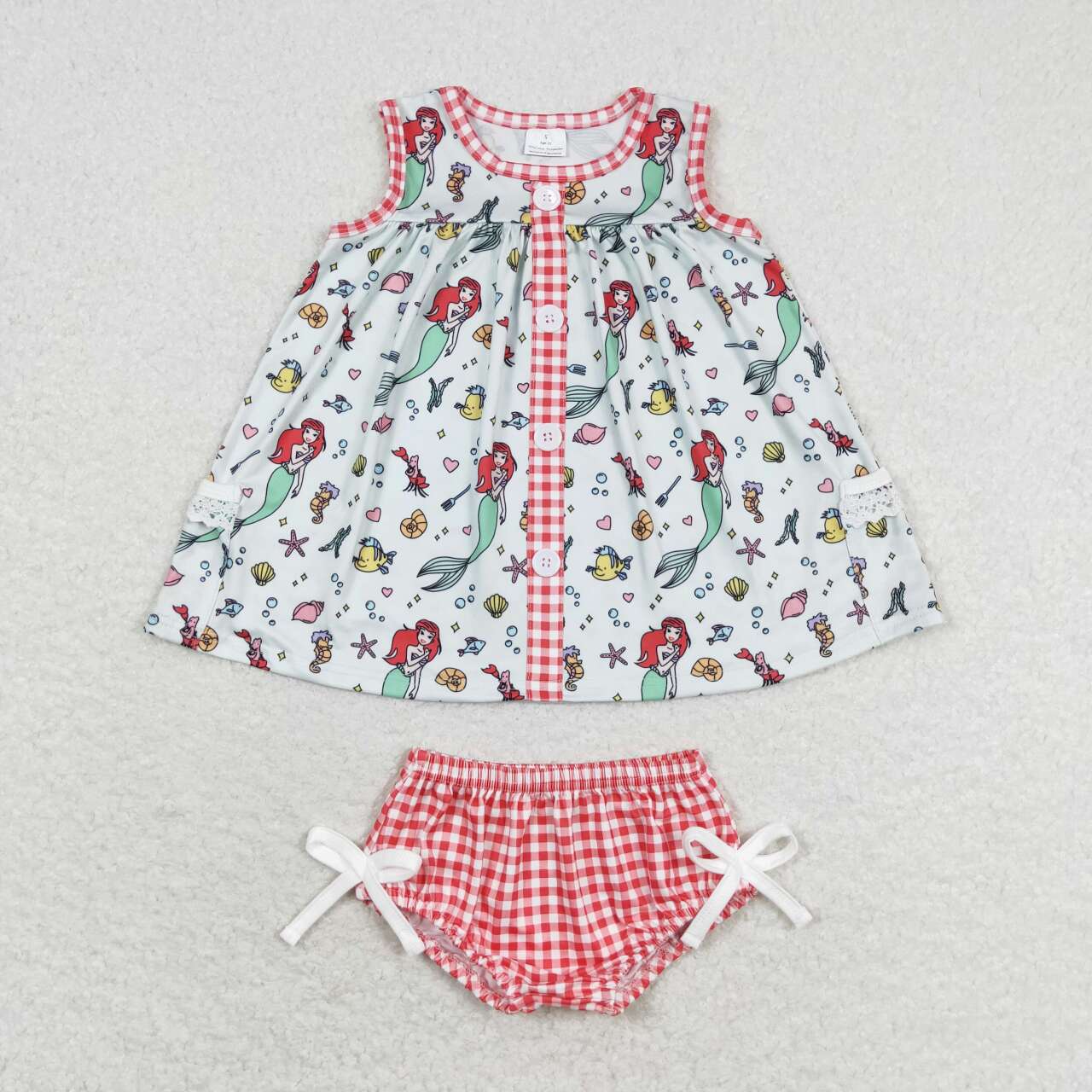 mermaid bummie set baby clothes