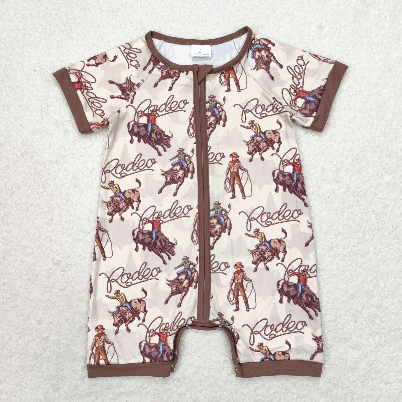 baby boy rodeo zip sleeper