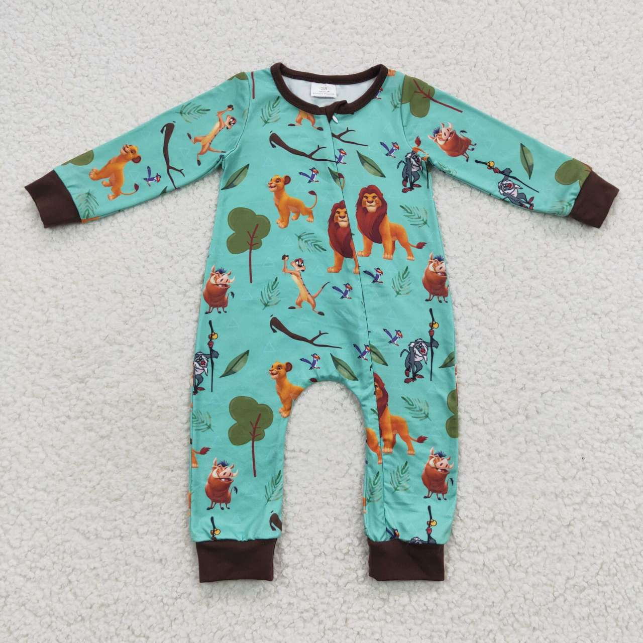 Zoo park animal baby zip sleeper