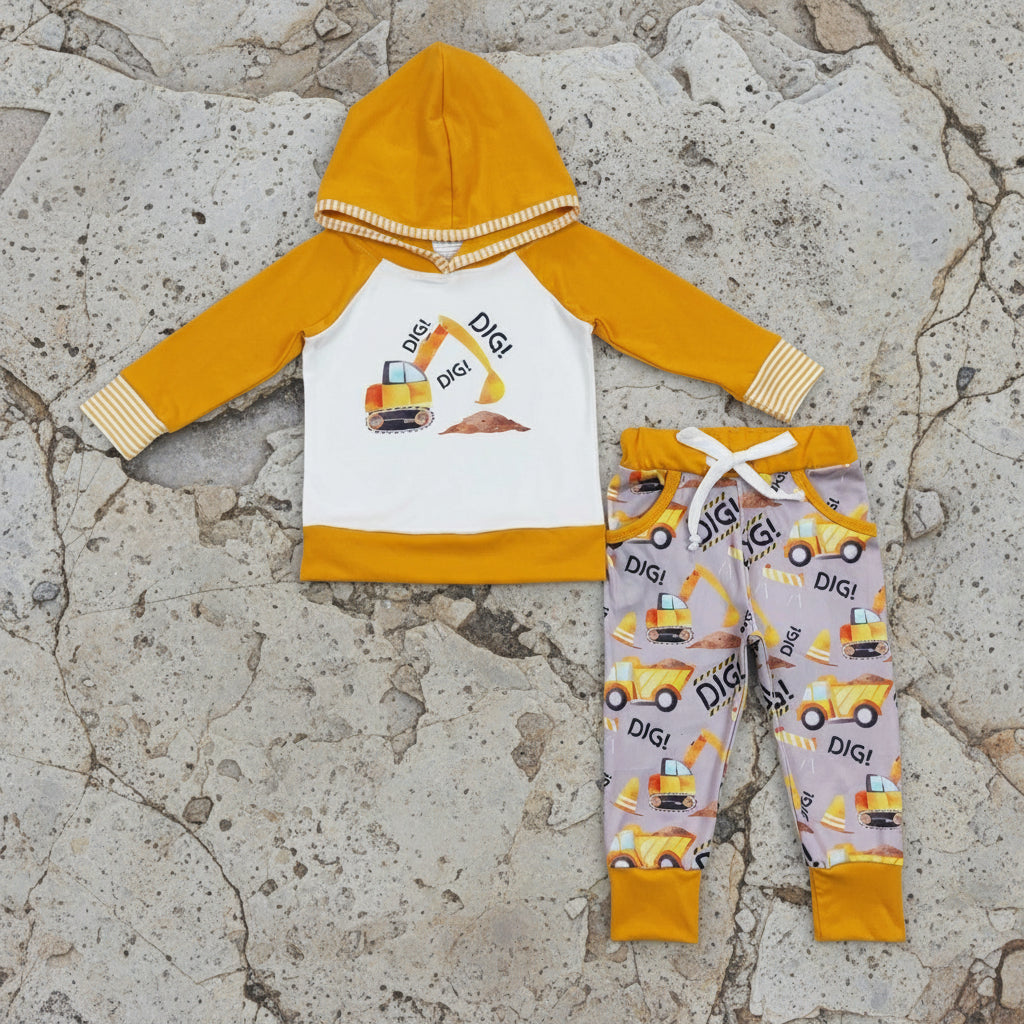 dig dig dig kids hoodie outfit