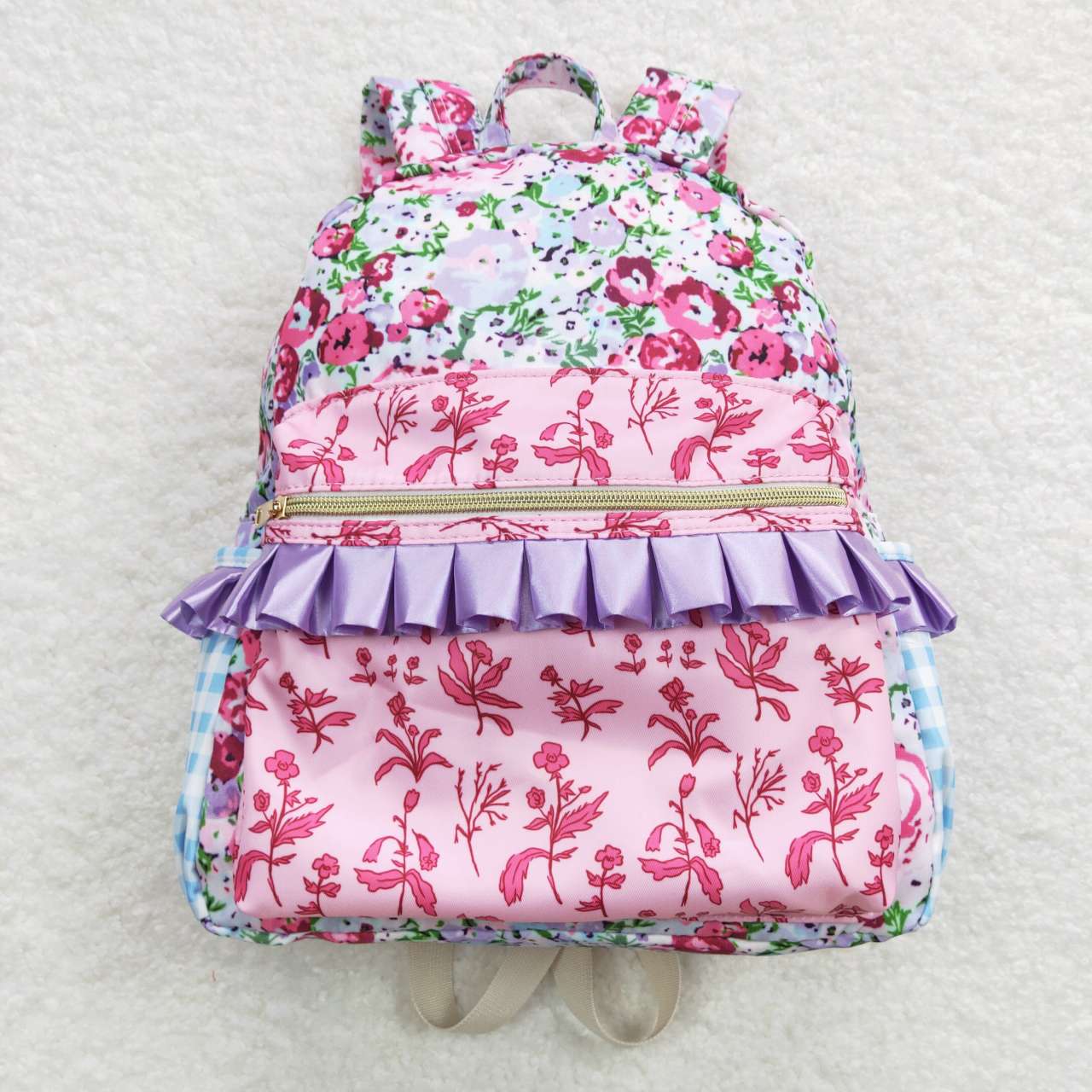 floral kids backpack school bag