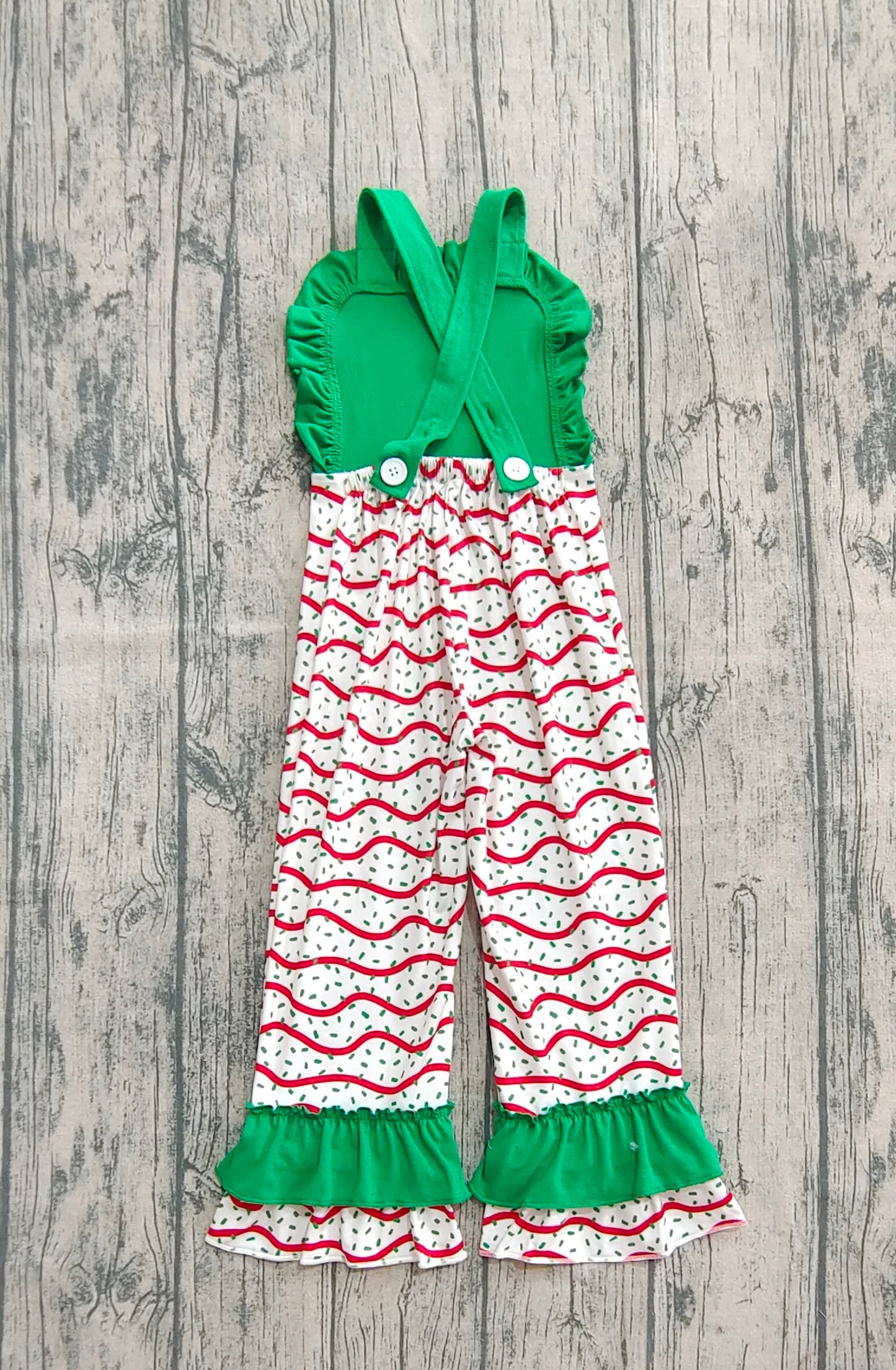 pre order christmas jumpsuit (do embroidery)