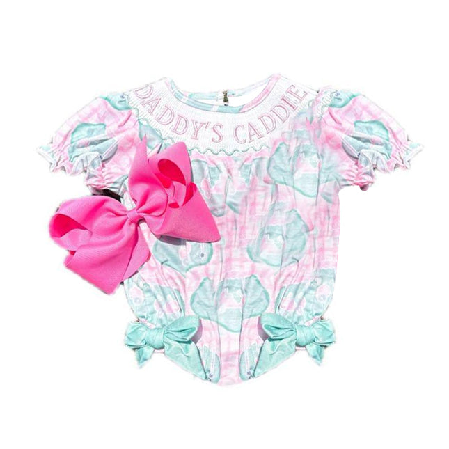 Pre order daddy's caddie baby girl bubble