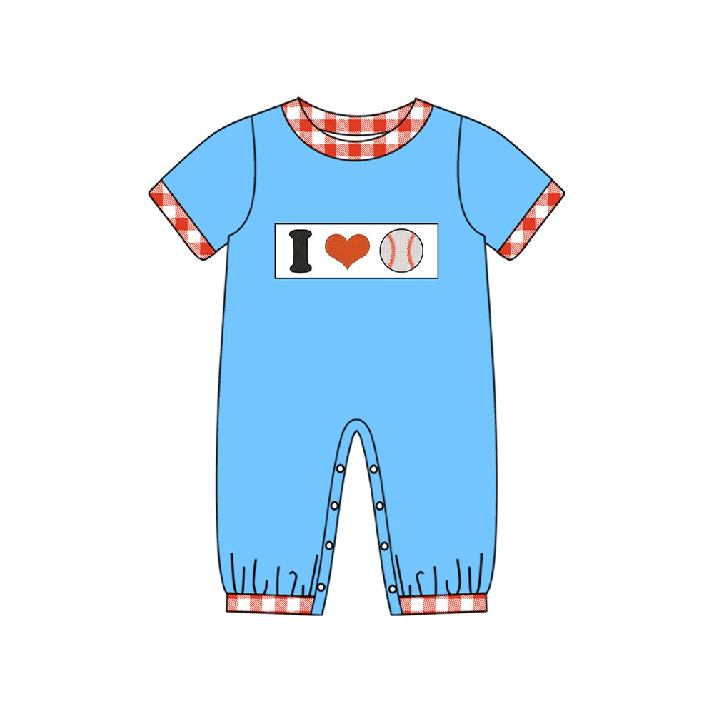 Pre order i love baseball boy romper