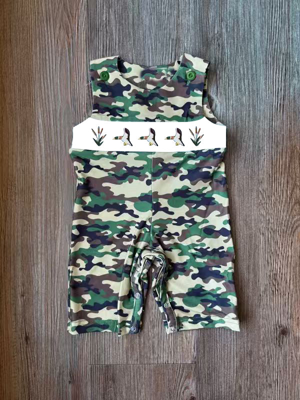Pre order duck camo romper boy