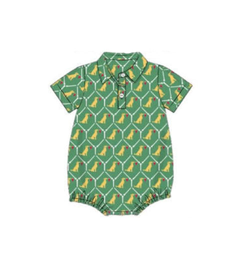 Pre order green puppy dog polo bubble